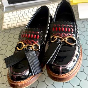 Tod’s Women’s Patent Leather Moccasins Shoes